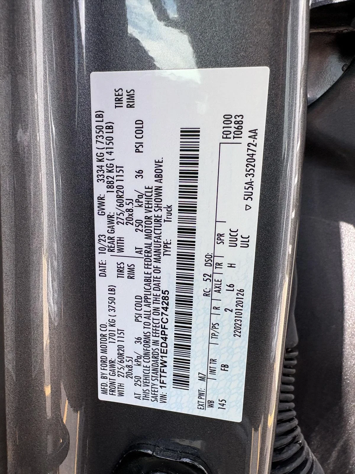 Used 2023 Carbonized Gray Ford XLT image 18