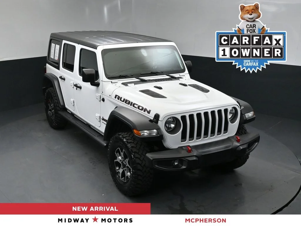 Used 2020 White Jeep Unlimited Rubicon image 1