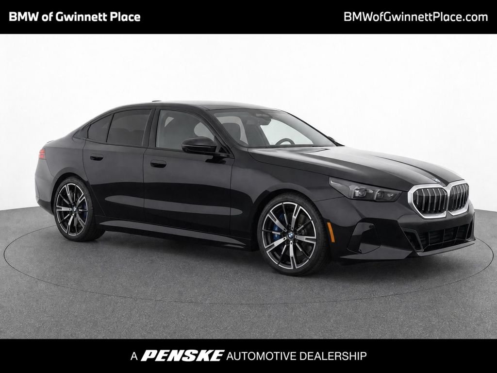 Certified Used 2024 Black Sapphire Metallic BMW 540i xDrive image 1