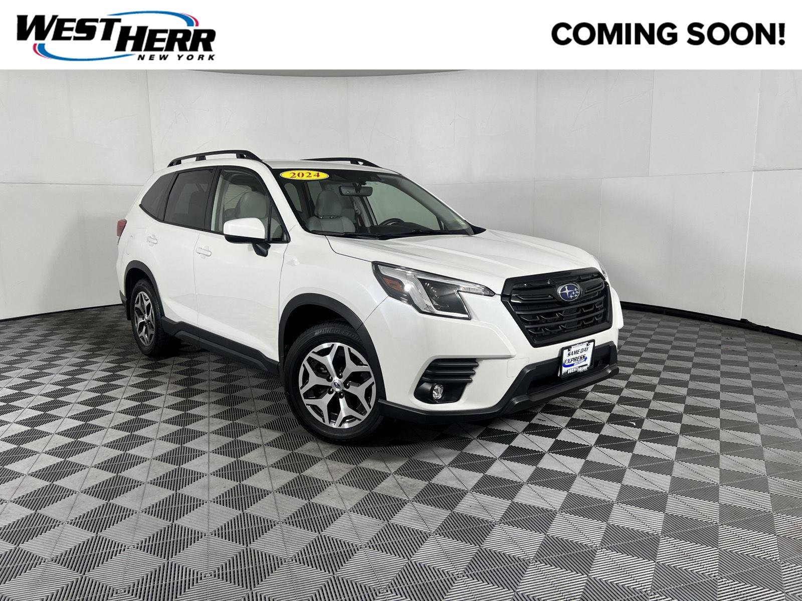 Used 2024 Crystal White Pearl Subaru Premium image 1