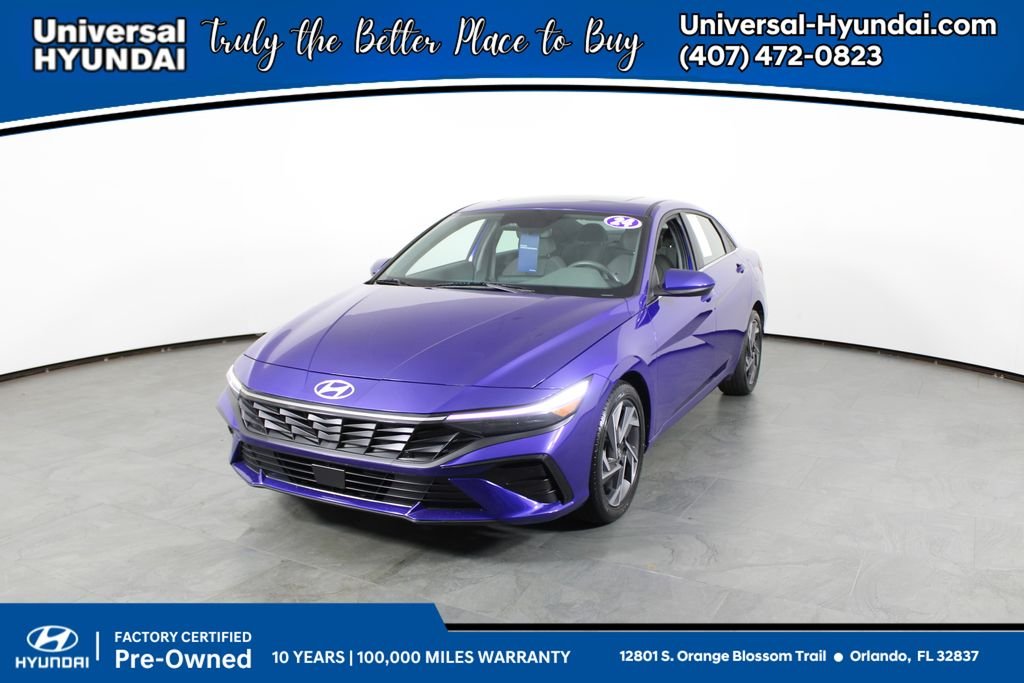 Certified Used 2024 Blue Hyundai SEL image 1