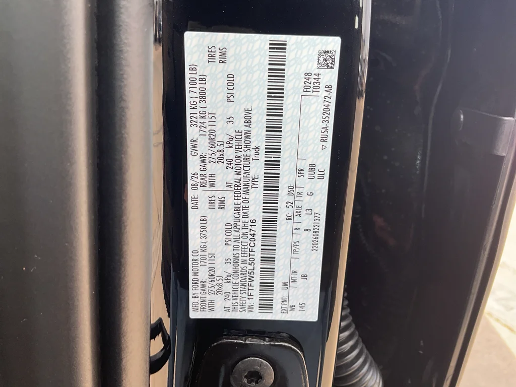 New 2026 Agate Black Metallic Ford Lariat® image 23