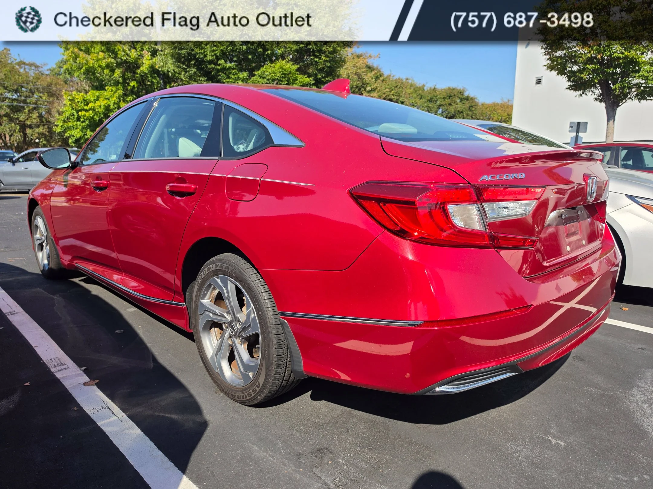 Used 2020 Radiant Red Metallic Honda EX image 4
