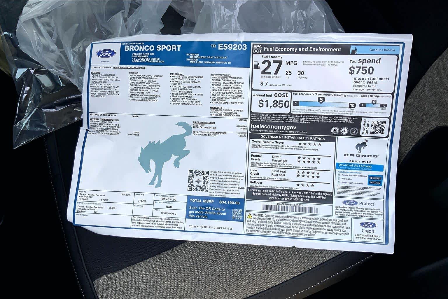New 2026 Carbonized Gray Metallic Ford Big Bend® image 19