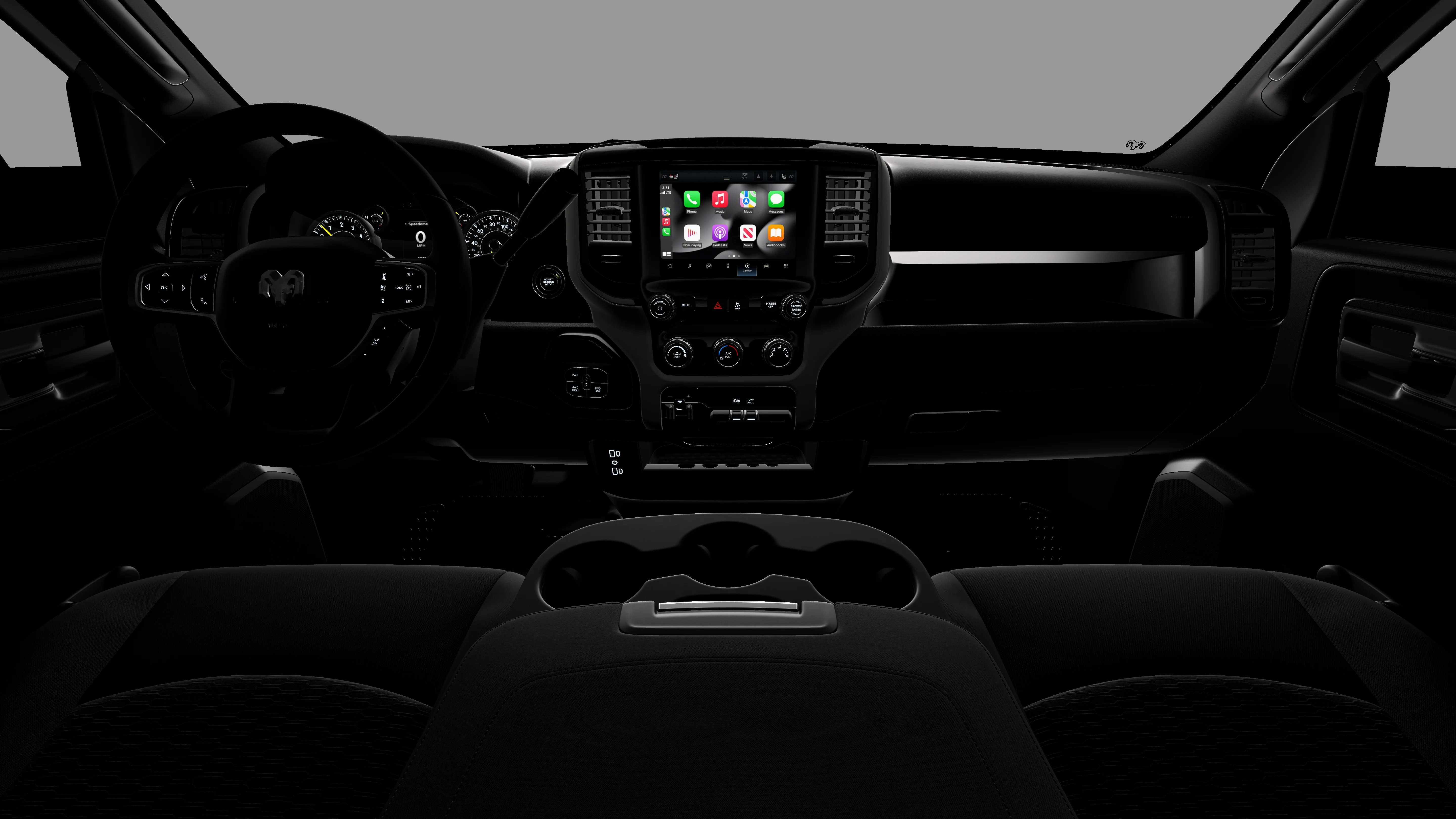 New 2026 Diamond Black Crystal Pearl-Coat Exterior Paint RAM TRADESMAN image 18