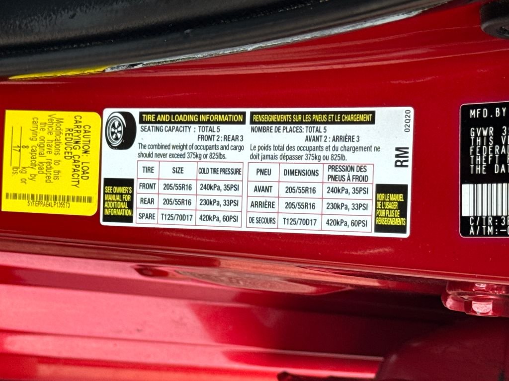 Used 2020 Red Toyota LE image 48