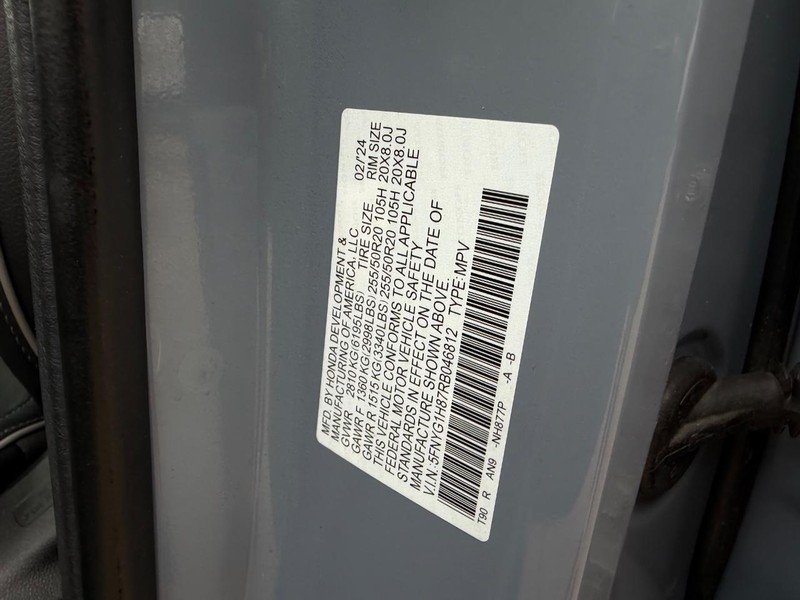 Certified Used 2024 Sonic Gray Pearl Honda AWD ELITE image 27