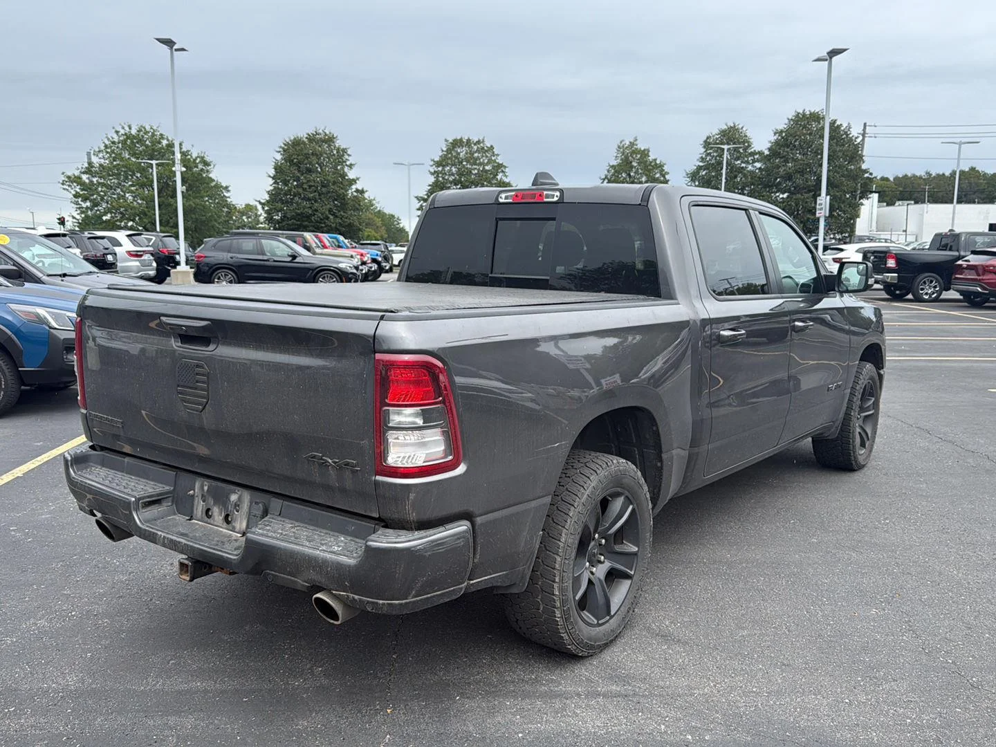 Used 2022 Granite Crystal Metallic Clearcoat Ram Big Horn image 9