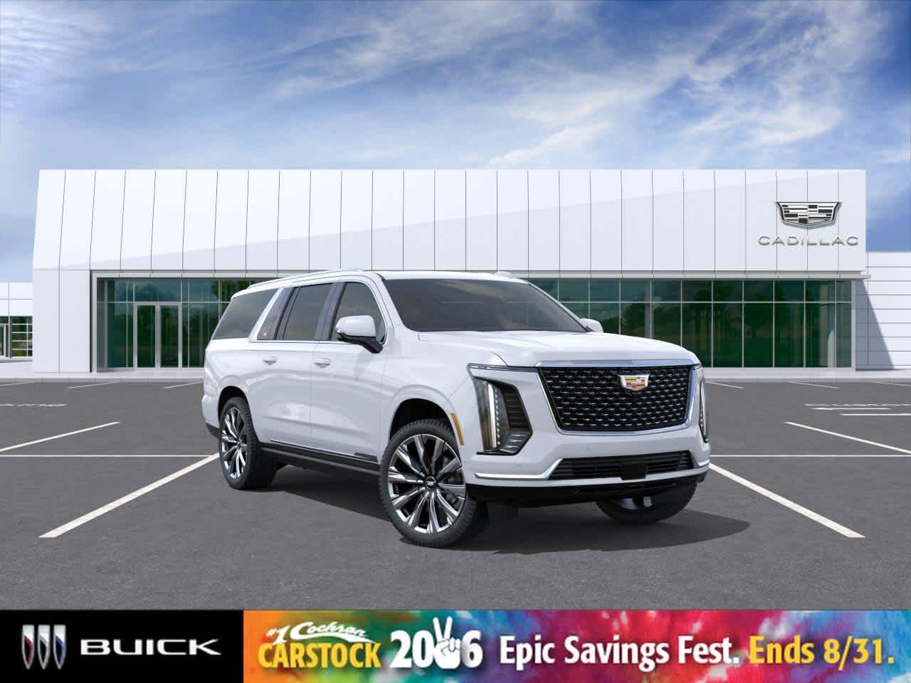 Vibrant White Tricoat 2026 Cadillac Escalade ESV SUV / Crossover Four-Wheel Drive