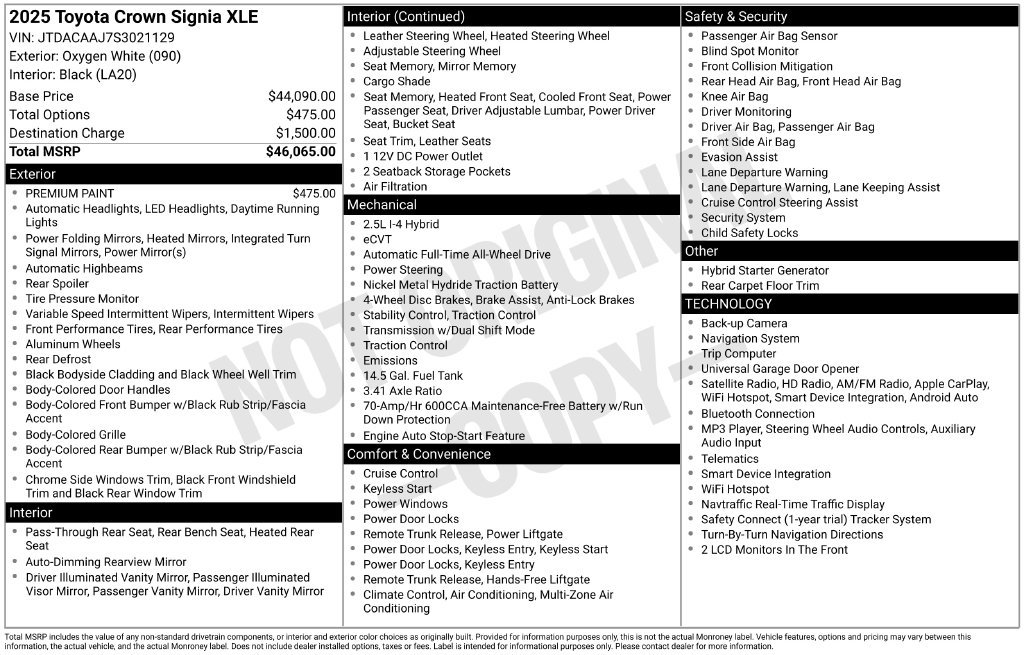 Used 2025 White Toyota XLE image 28