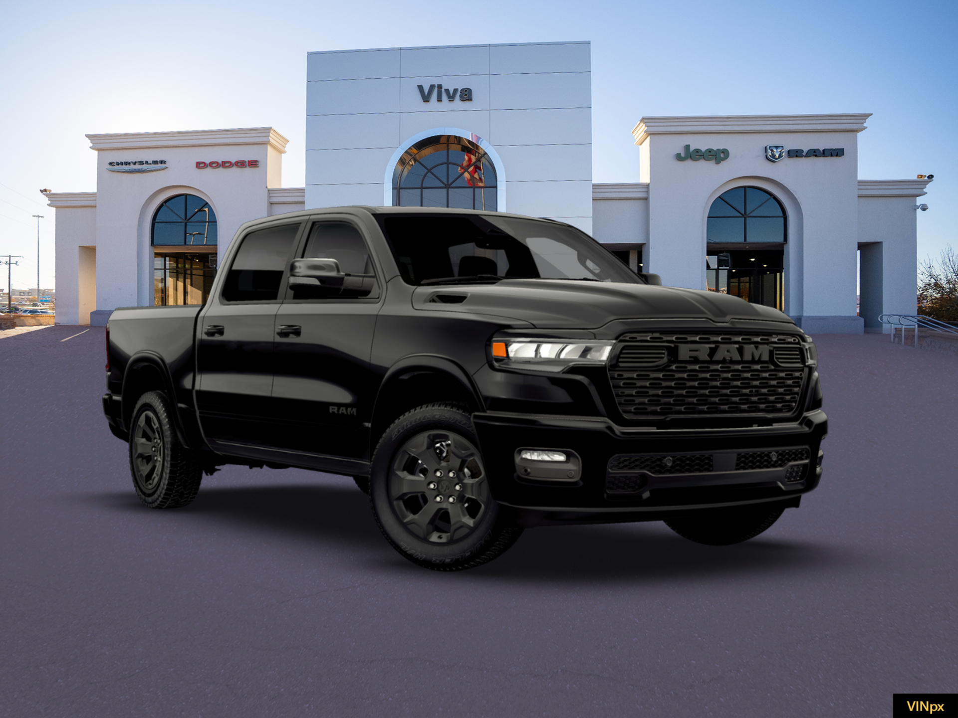 New 2026 Diamond Black Crystal Pearl-Coat Exterior Paint RAM Big Horn/Lone Star image 23