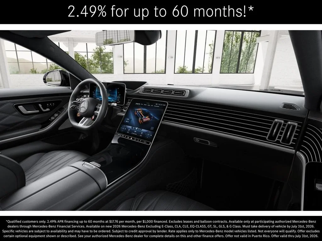 New 2026 Obsidian Black Metallic Mercedes-Benz AMG® S 63 E 4MATIC Sedan image 48