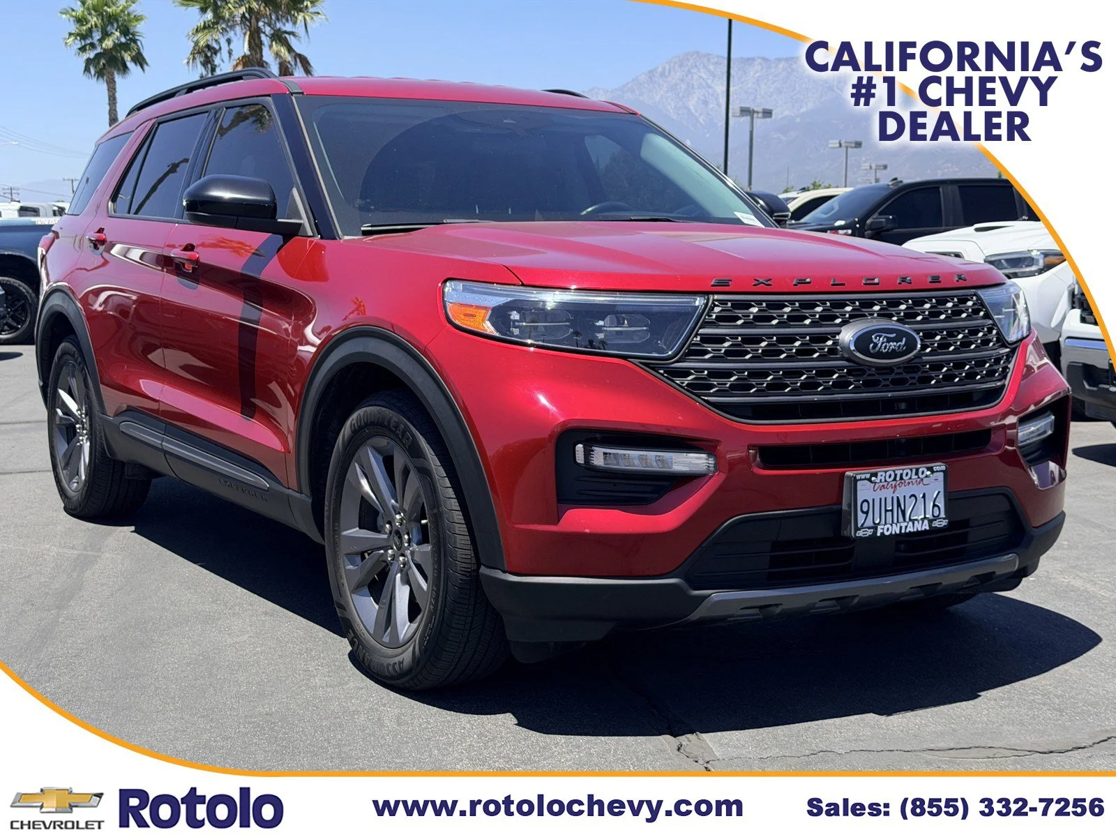 Used 2022 RAPID RED MET TIN Ford XLT image 1