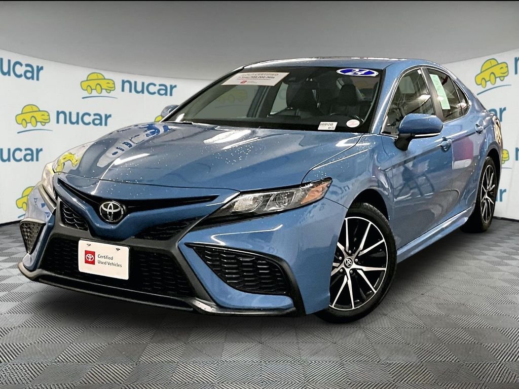 Certified Used 2024 Blue Toyota SE image 3