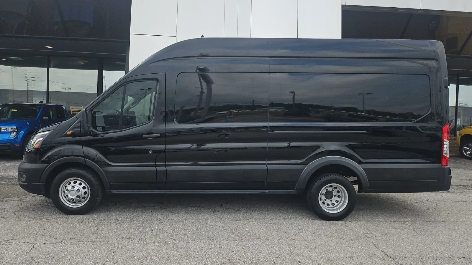 Used 2023 Black Ford 2023 FORD TRANSIT-350 CARGO W/11,000 LB. GVWR EXT. image 2