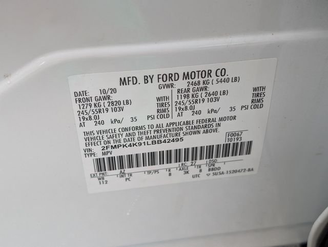 Used 2020 White Ford Titanium image 30