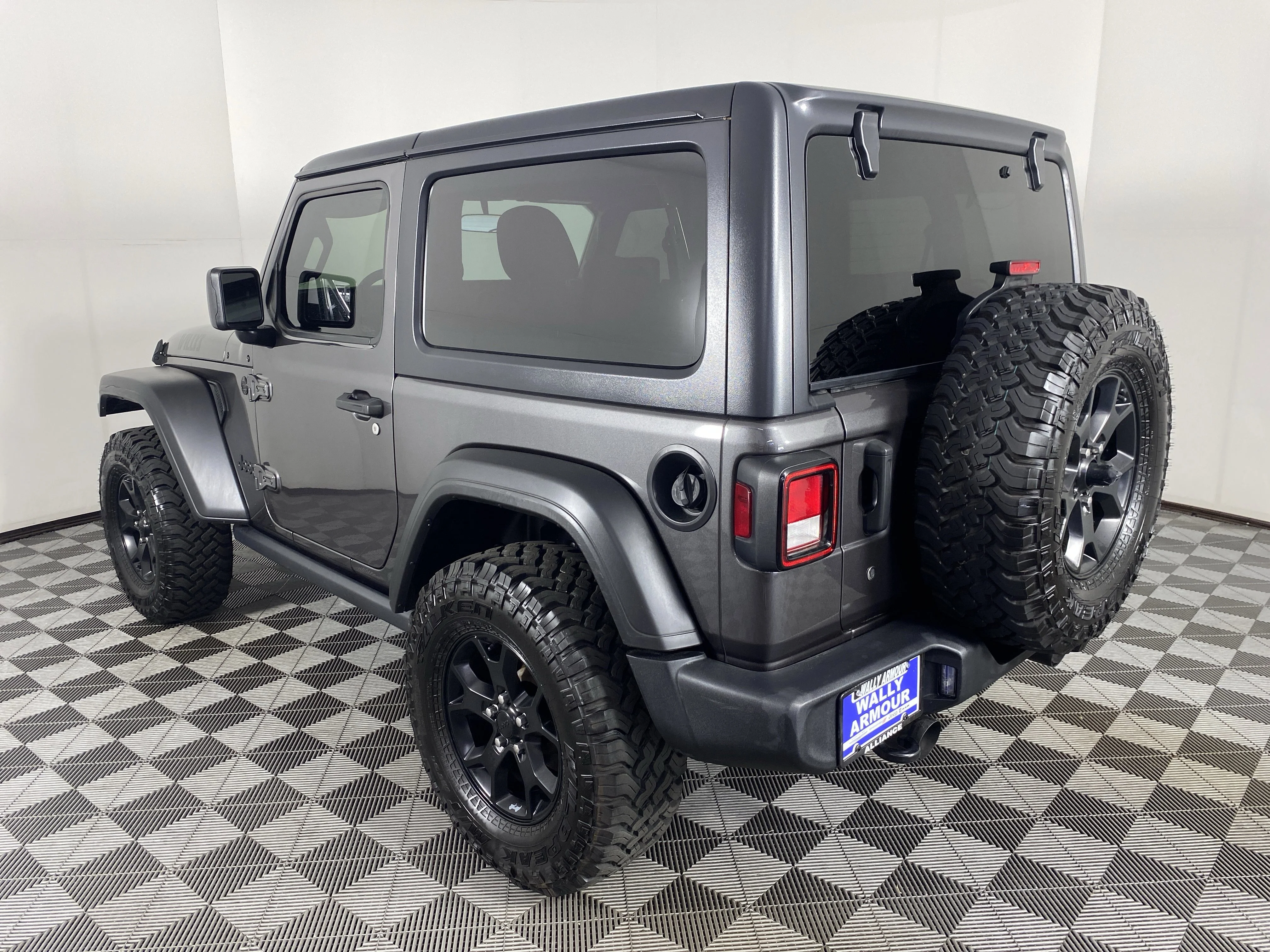 Used 2021 Granite Crystal Metallic Clearcoat Jeep Willys Sport image 8