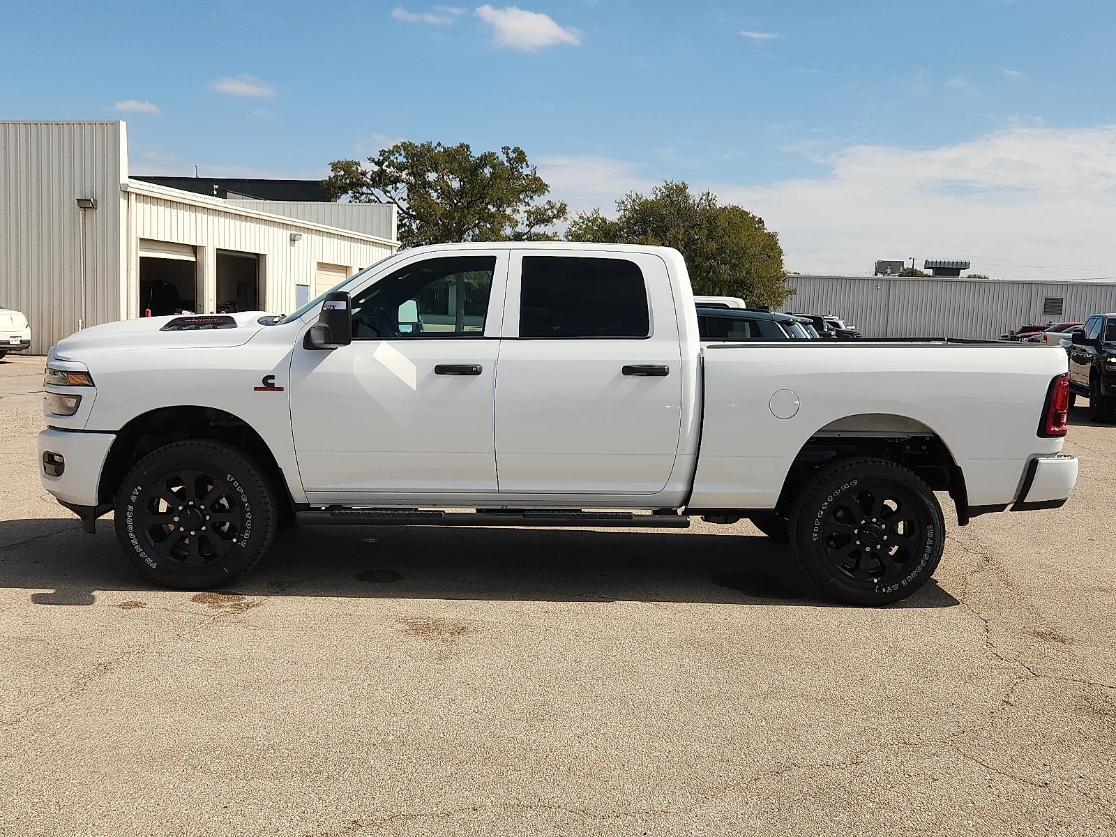 New 2027 Bright White Clear-Coat  Paint Ram BLACK EXPRESS CREW CAB 4X4 6