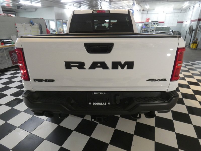 New 2026 Bright White Clear-Coat Exterior Paint RAM RHO 4x4 Crew Cab 5