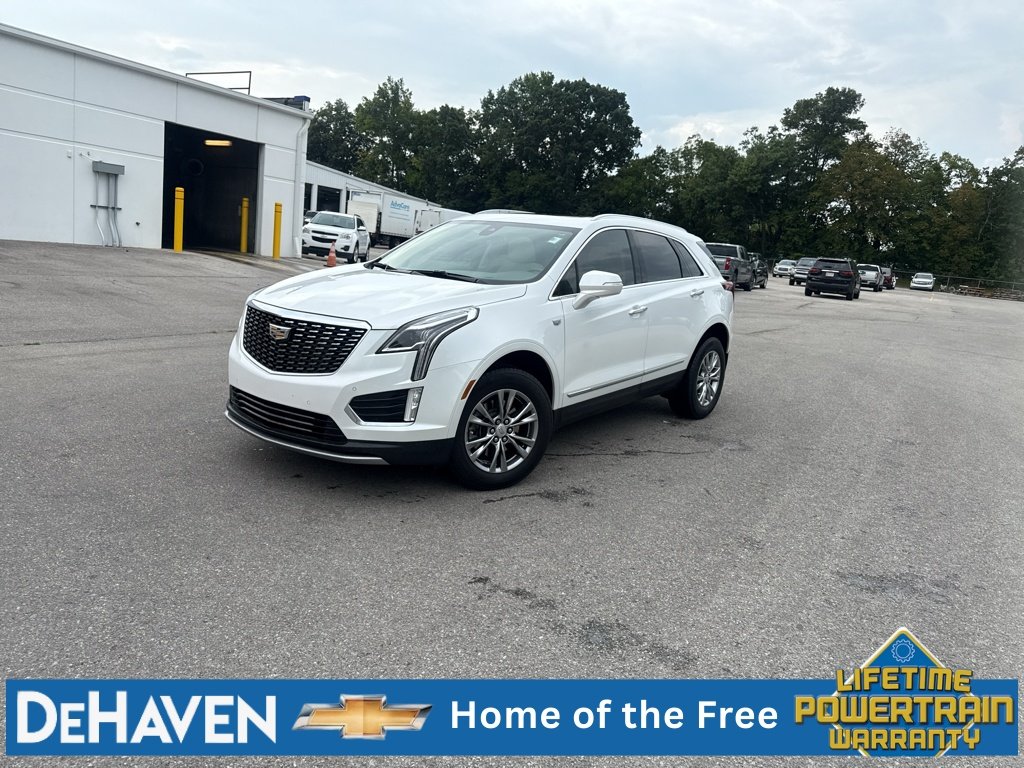 Used 2021 CRYSTAL WHITE TRICOAT Cadillac FWD Premium Luxury image 2