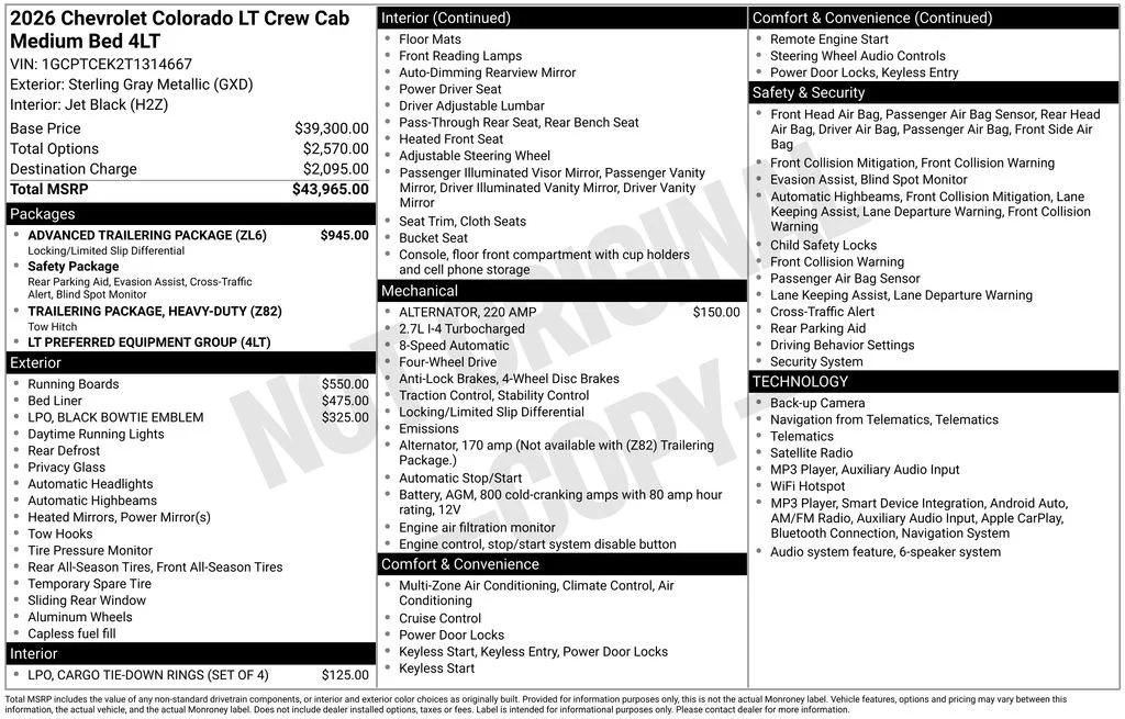 New 2026 Gray Chevrolet LT image 40