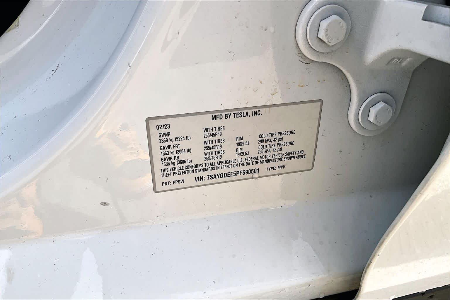 Used 2023 Pearl White Multi-Coat Tesla Long Range image 34