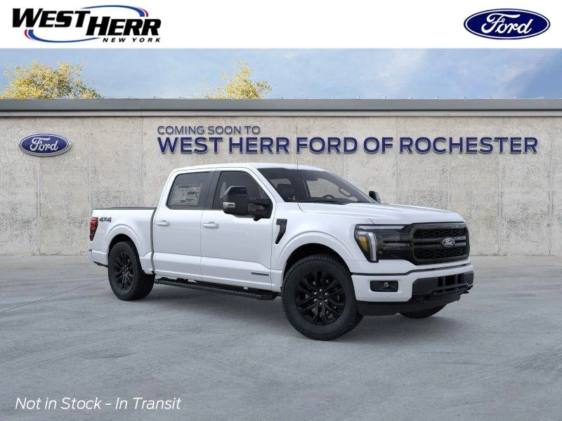 New 2026 Star White Metallic Tri-Coat Ford LARIAT image 1