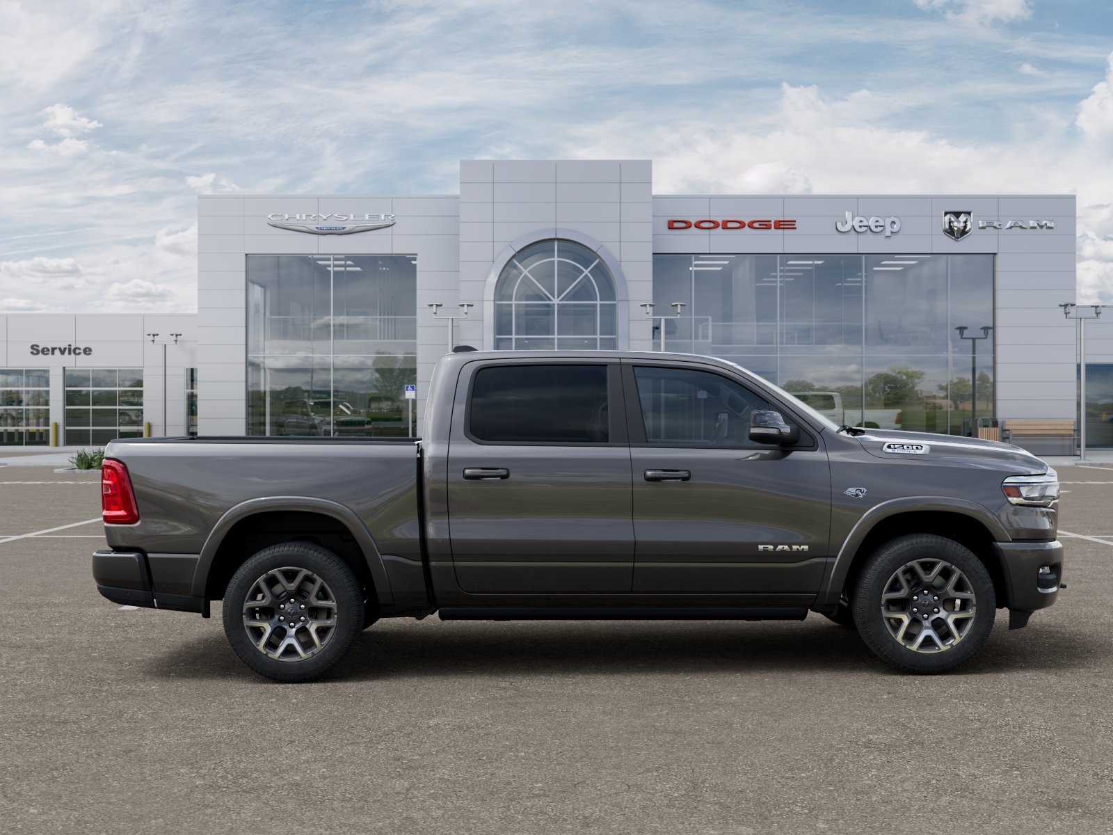 New 2026 Granite Crystal Metallic Clear-Coat Exterior Paint RAM Laramie image 56