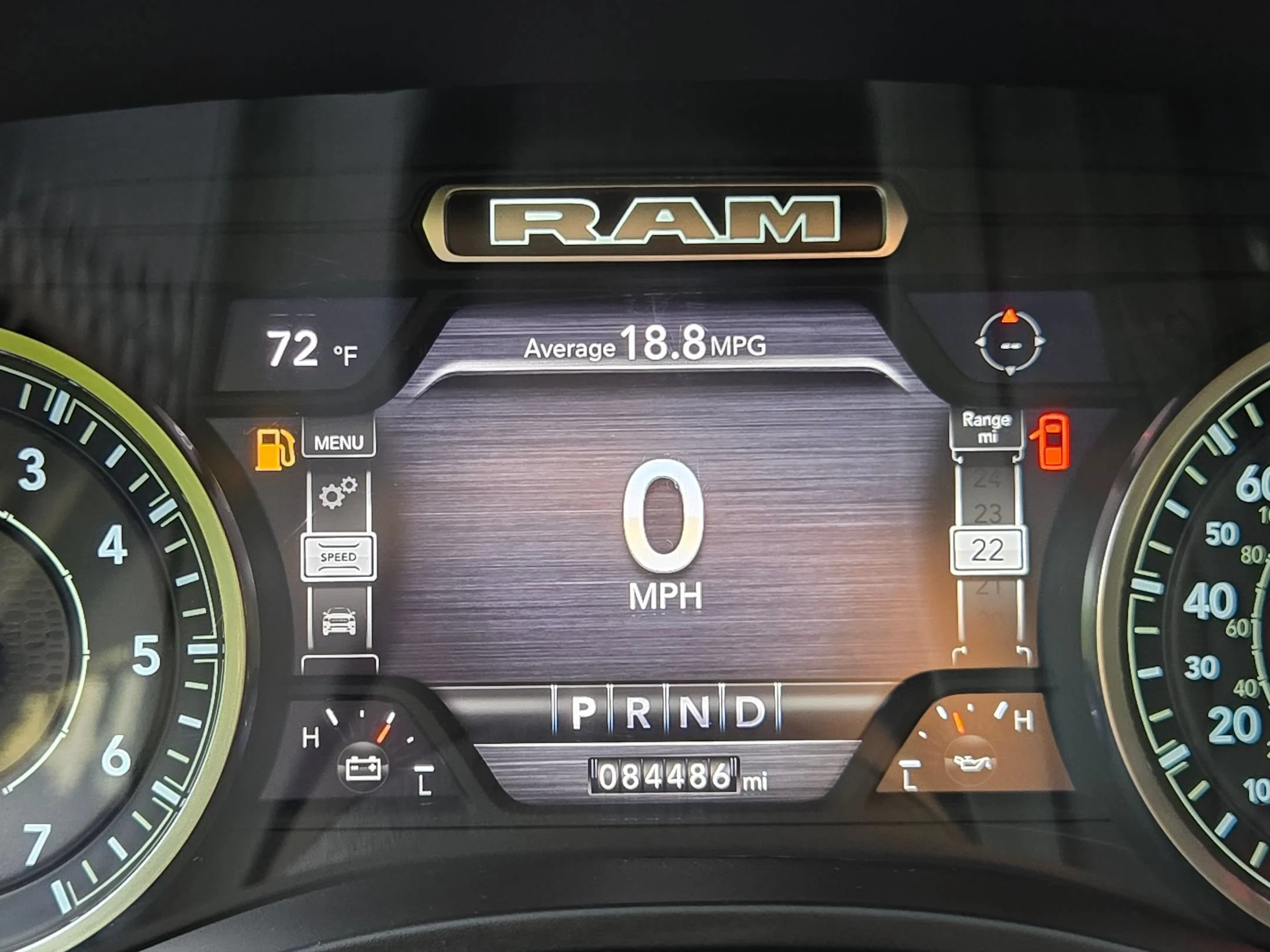 Used 2024 Flame Red Clearcoat Ram Laramie image 29