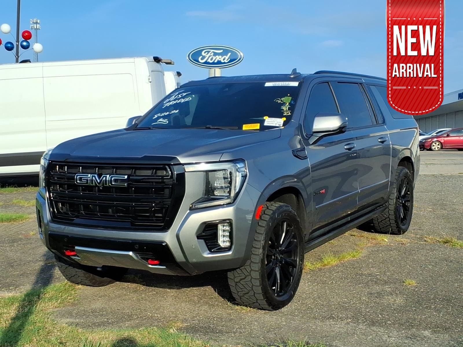 Used 2022 Satin Steel Metallic GMC AT4 image 1