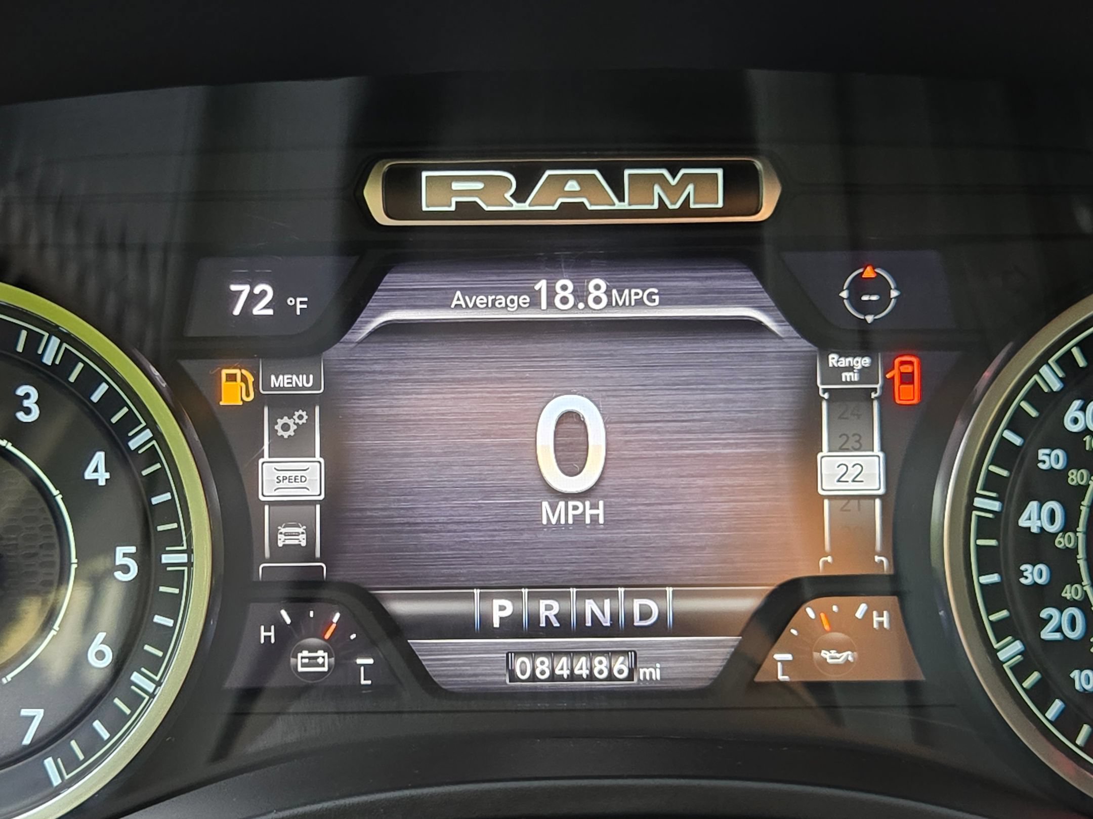 Used 2024 Flame Red Clearcoat RAM Laramie image 29