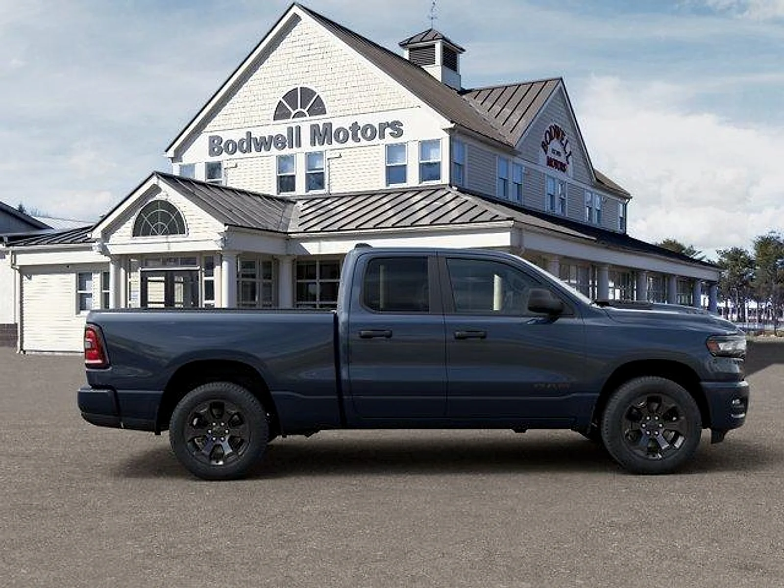 New 2026 Forged Blue Metallic Exterior Paint RAM Express Crew Cab 4x4 6