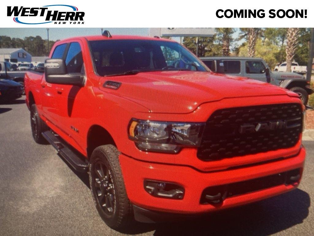 Used 2024 Flame Red Clearcoat Ram Big Horn image 1