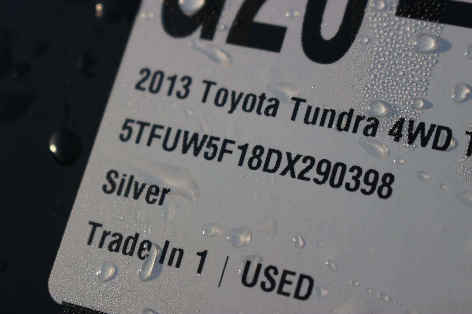 Used 2013 Silver Toyota Double Cab 5.7L FFV V8 6-Spd AT (Natl) image 41