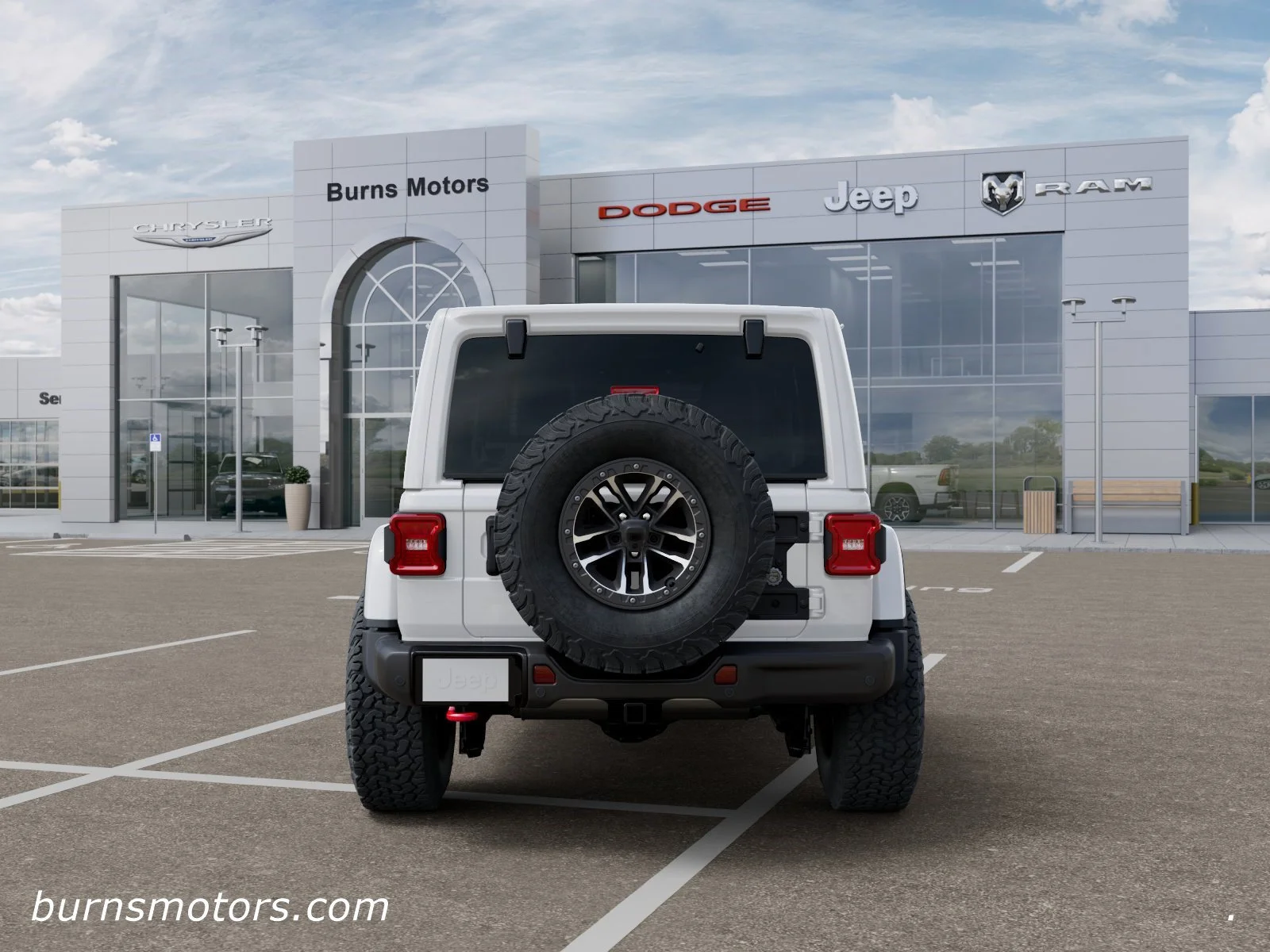New 2026 Bright White Clear-Coat Exterior Paint Jeep Rubicon X 4-Door image 7