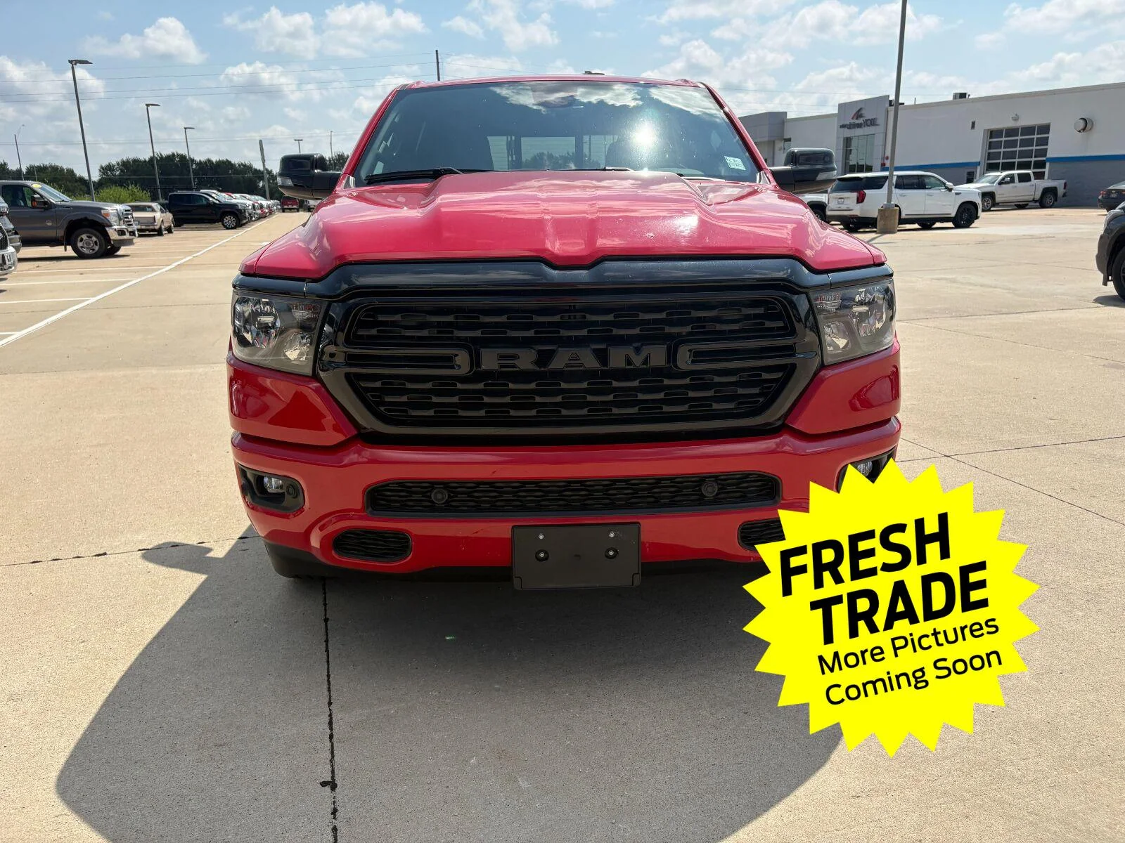 Used 2023 Flame Red Clearcoat Ram Big Horn image 2
