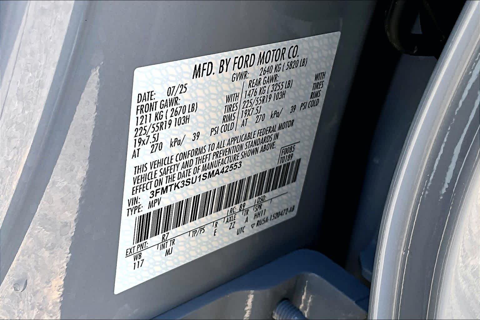 Certified Used 2025 Glacier Gray Metallic Ford Premium image 33