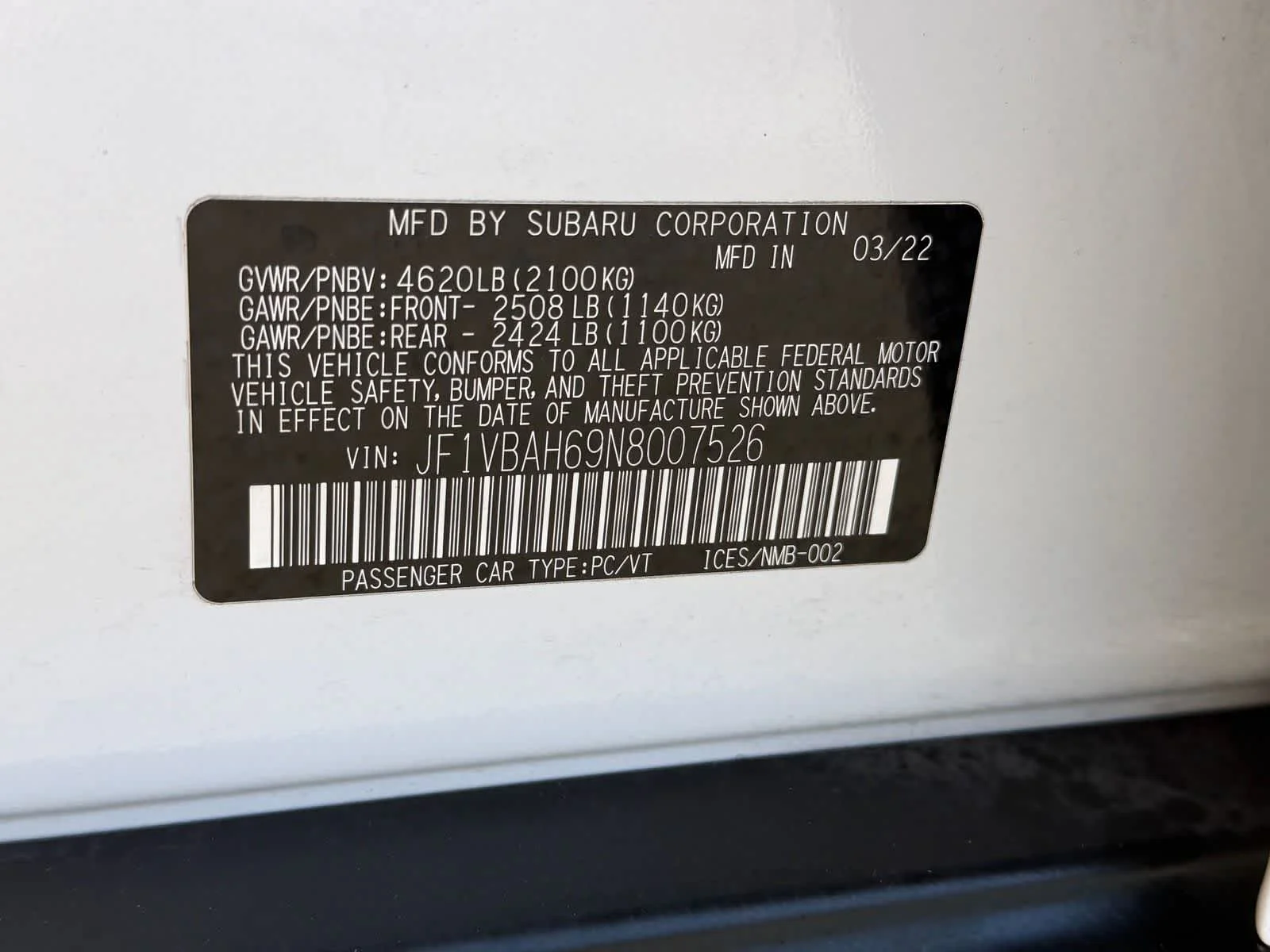 Used 2022 Ceramic White Subaru Premium image 32