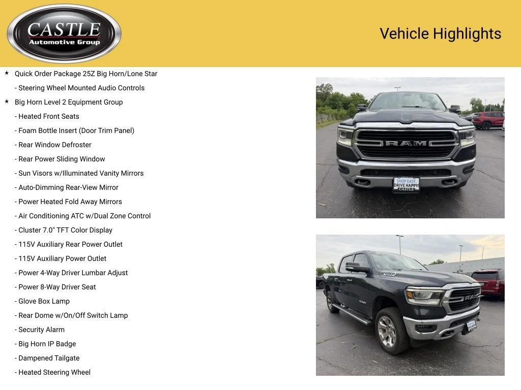 Used 2019 Gray Ram Big Horn/Lone Star Crew Cab 4x4 5