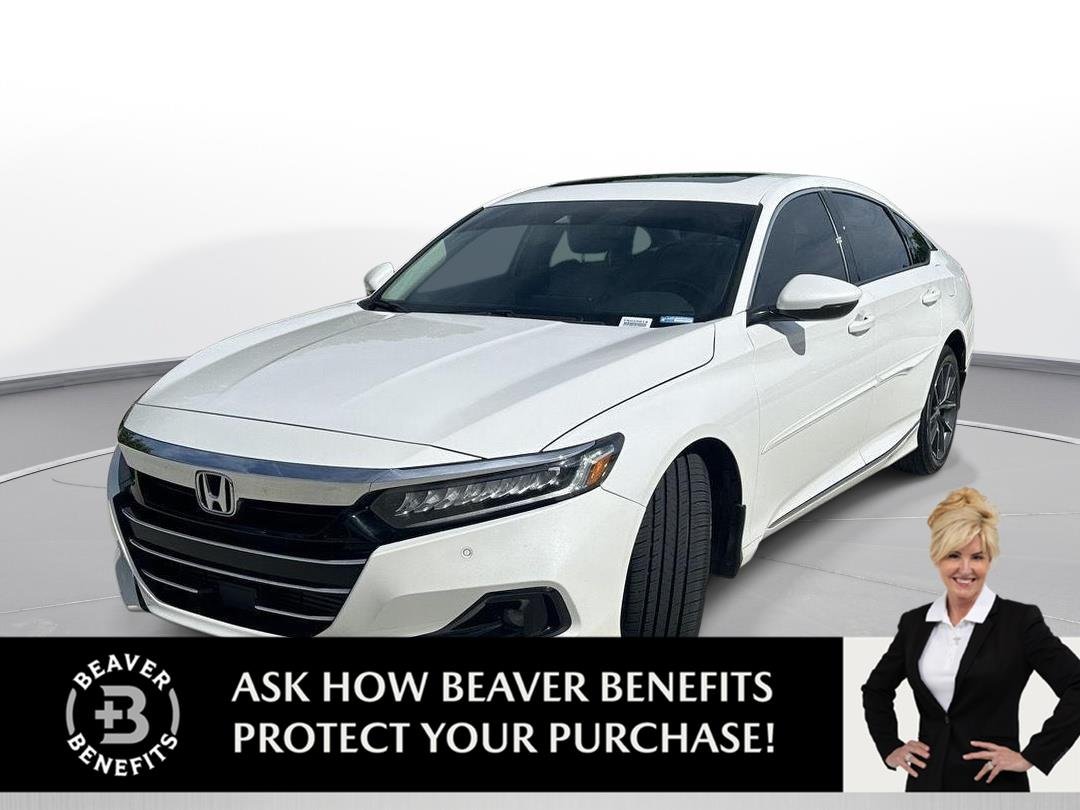 Used 2021 Platinum White Pearl Honda EX-L image 1