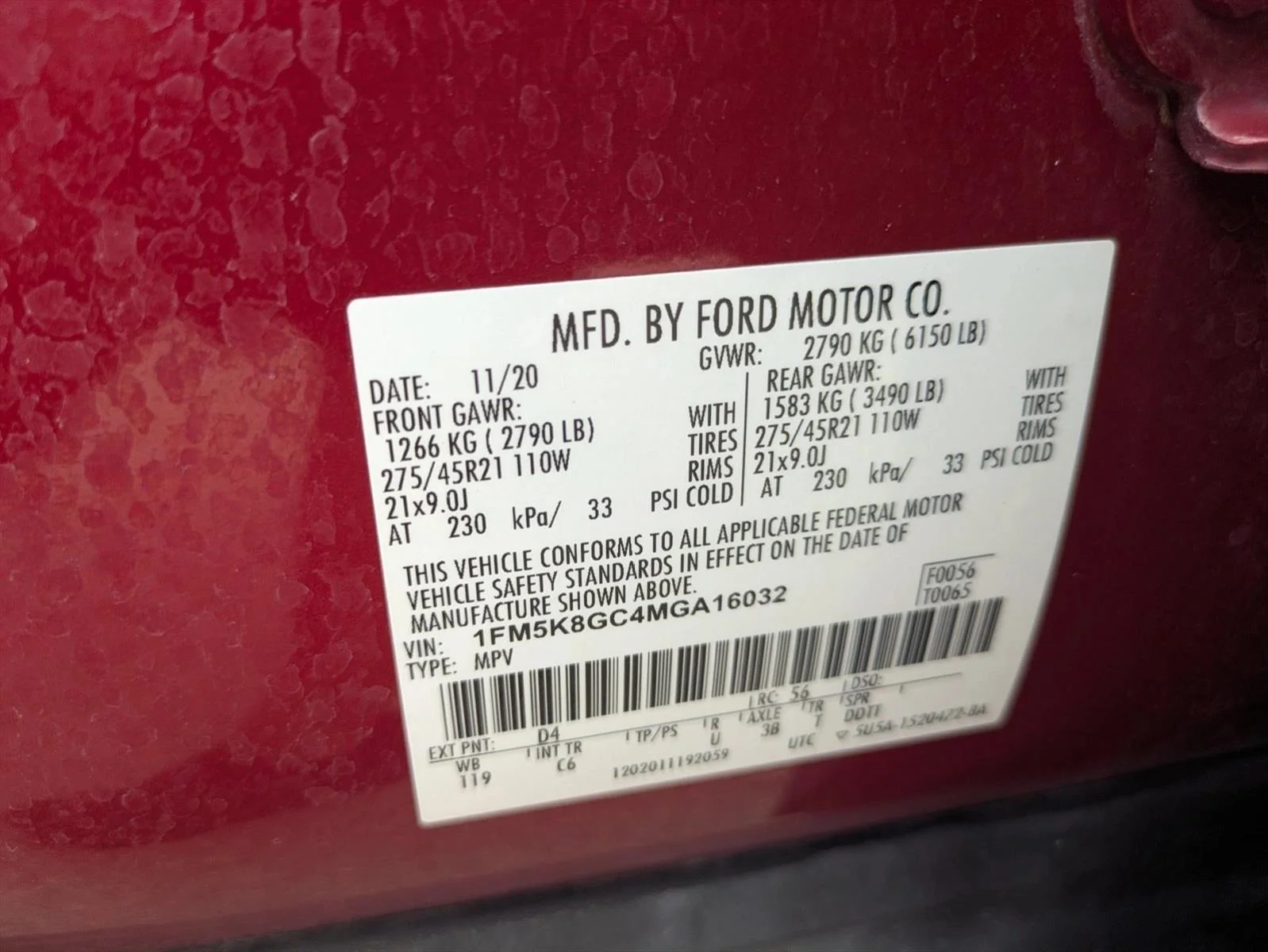 Certified Used 2021 Rapid Red Metallic Tinted Clearcoat Ford ST image 24