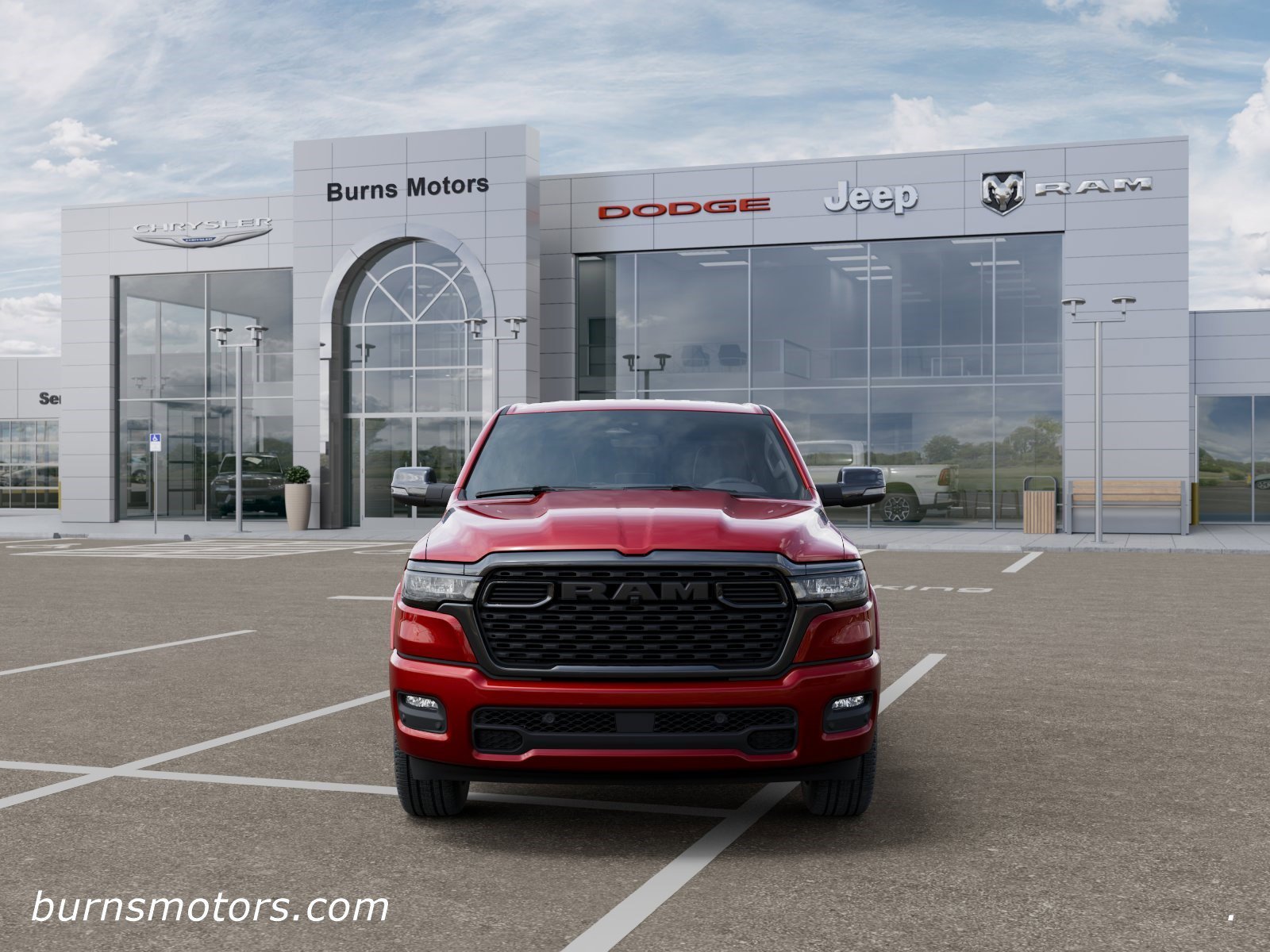 New 2026 Molten Red Pearl-Coat Exterior Paint RAM Lone Star Night Edition image 6