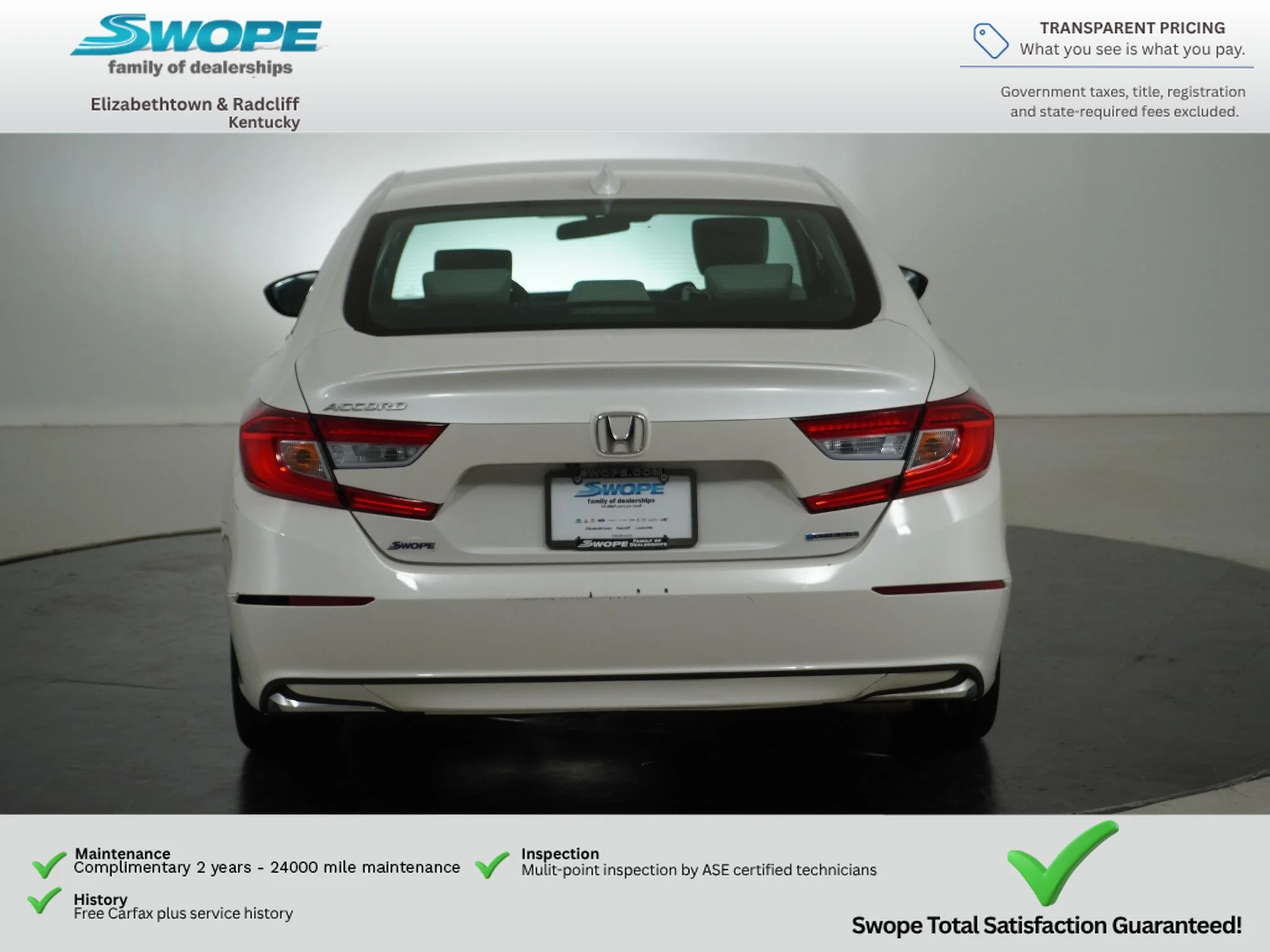 Used 2018 White Orchid Pearl Honda Base image 4