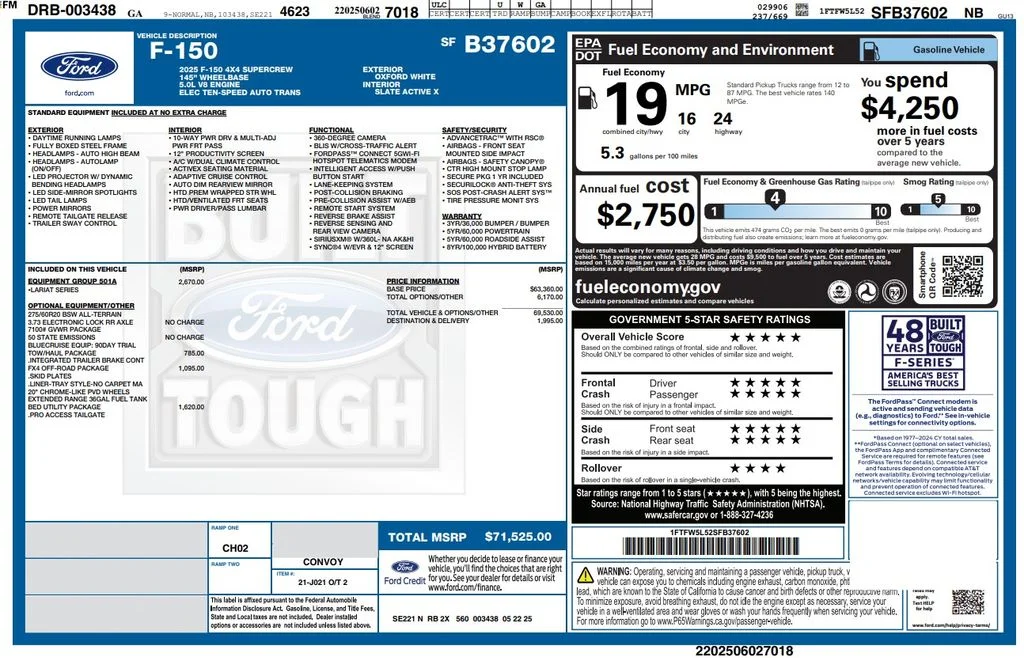 1FTFW5L52SFB37602