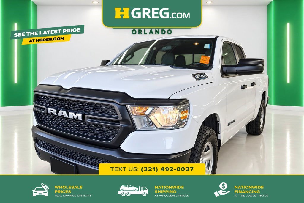 Used 2022 Bright White Clearcoat Ram Tradesman image 1