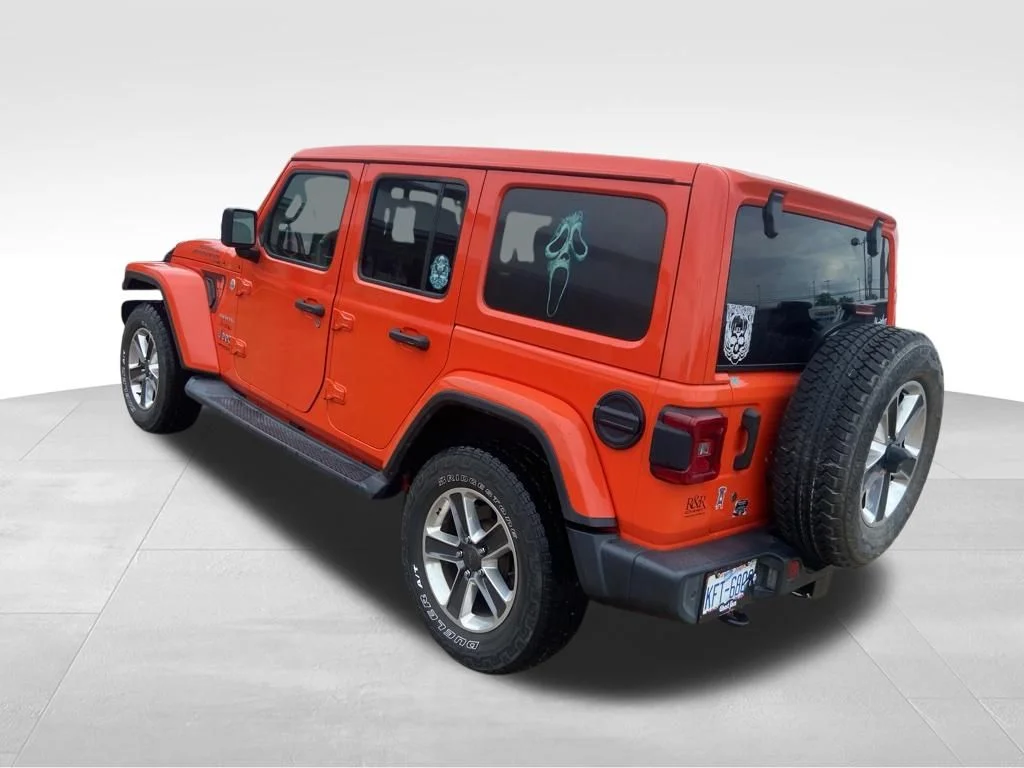 Used 2019 Orange Jeep Unlimited Sahara image 18