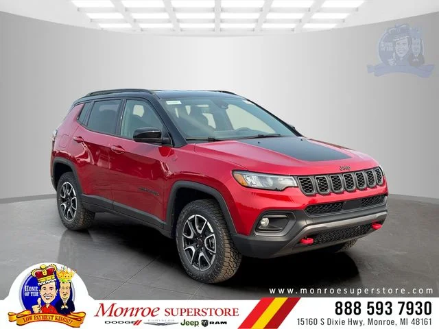 New 2026 Red Hot Pearl-Coat Exterior Paint Jeep Trailhawk image 1