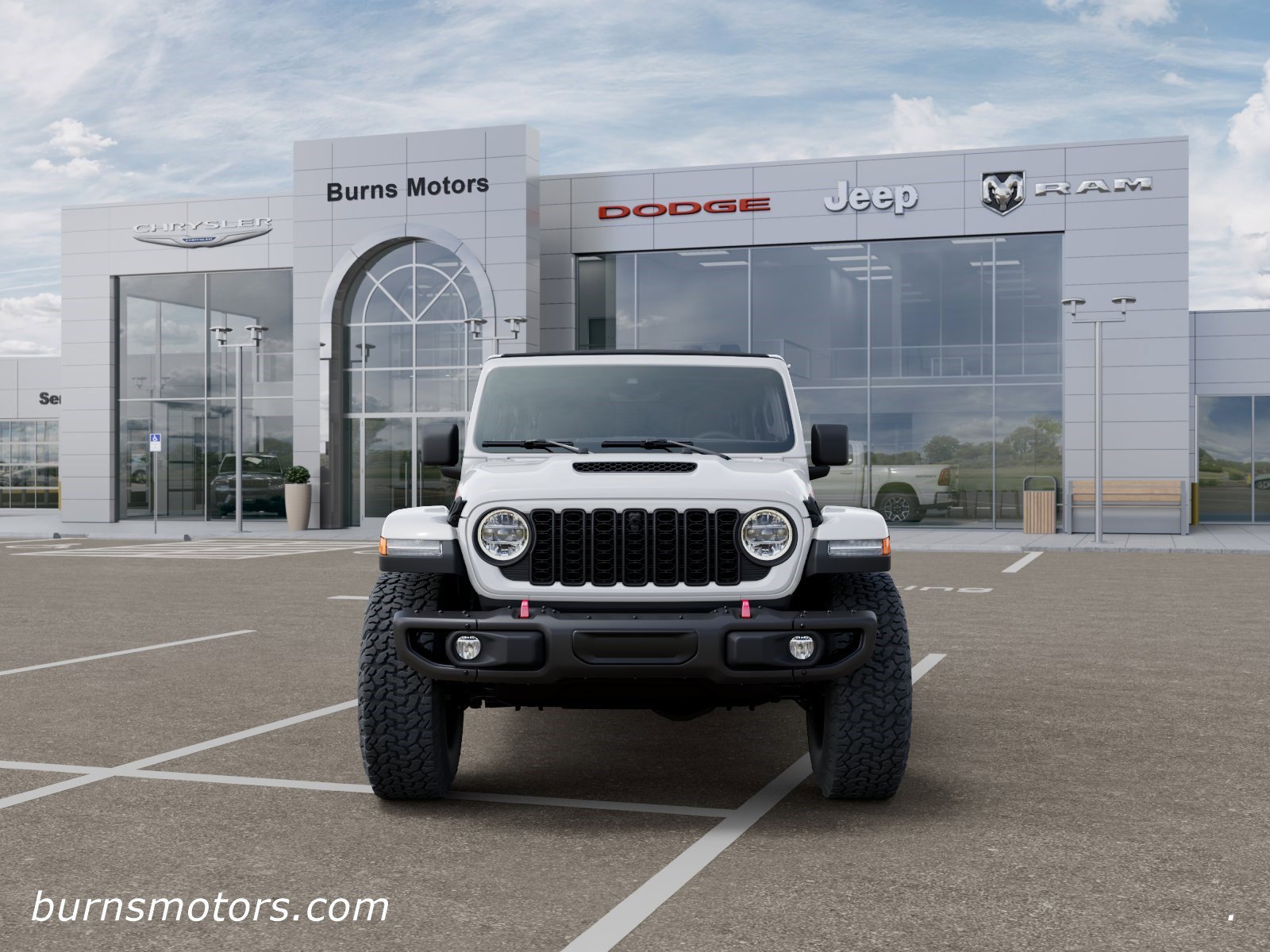 New 2026 Bright White Clear-Coat Exterior Paint Jeep Rubicon X 4-Door image 6