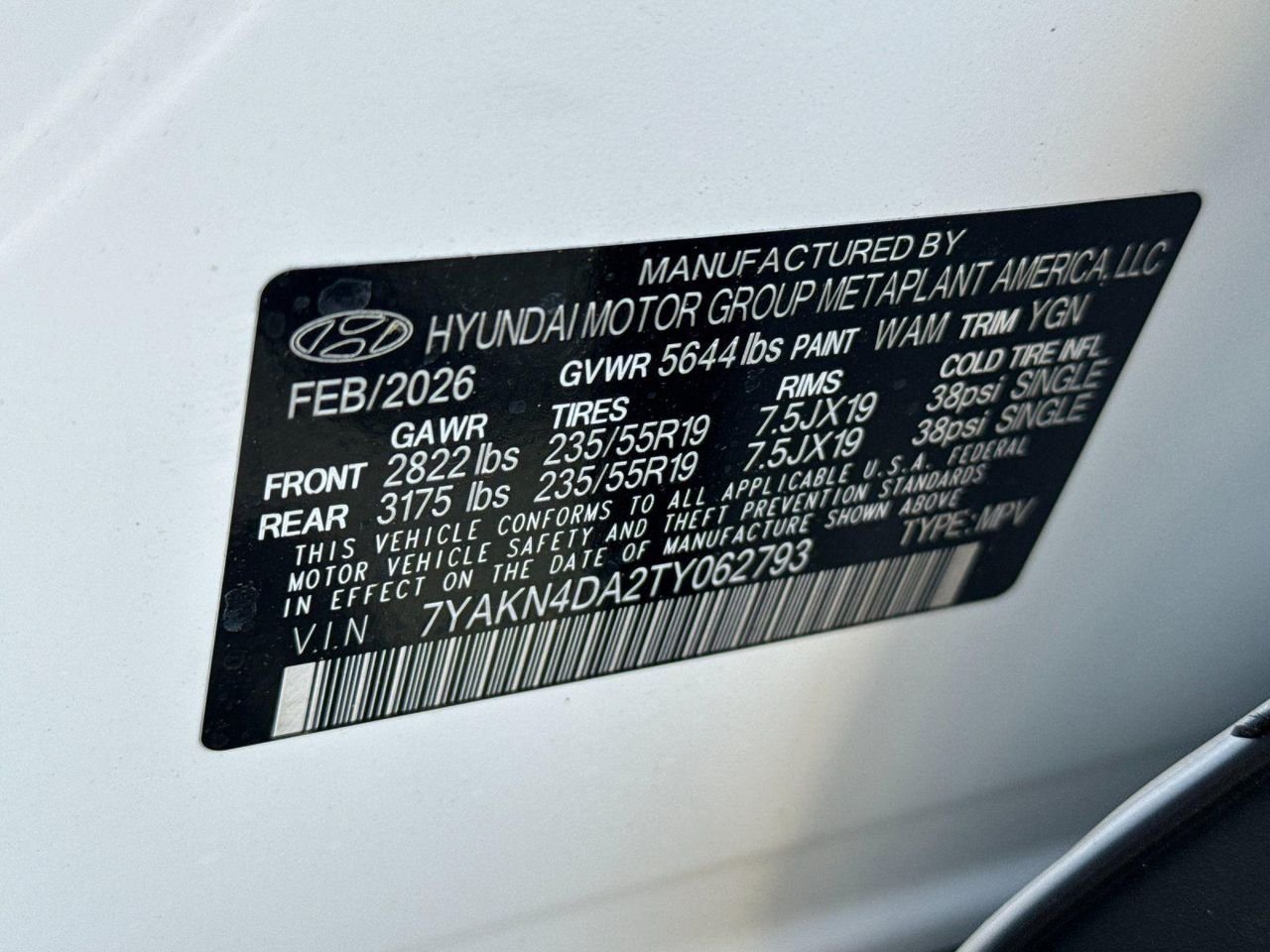 New 2026 White Hyundai Limited image 27