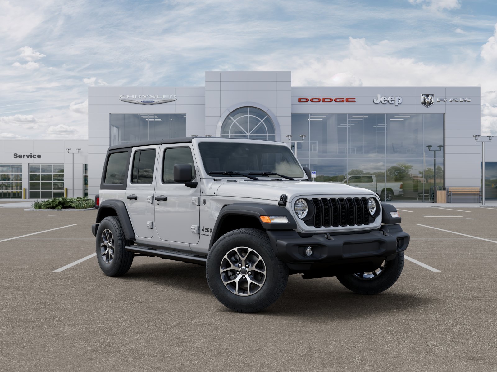 New 2025 Bright White Clearcoat Jeep Sport S image 27
